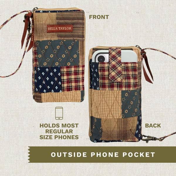 Primitive Patch Cell Phone Wristlet