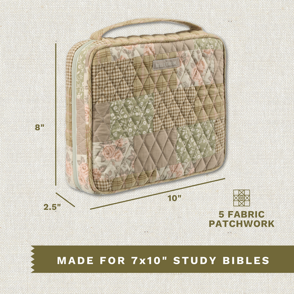 Cameo Rose Patchwork Bible Cover