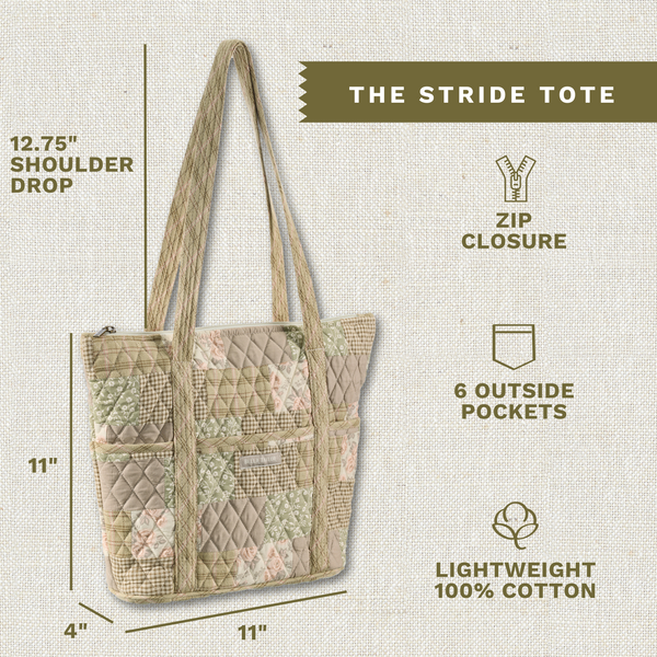 Cameo Rose Patchwork Stride Tote