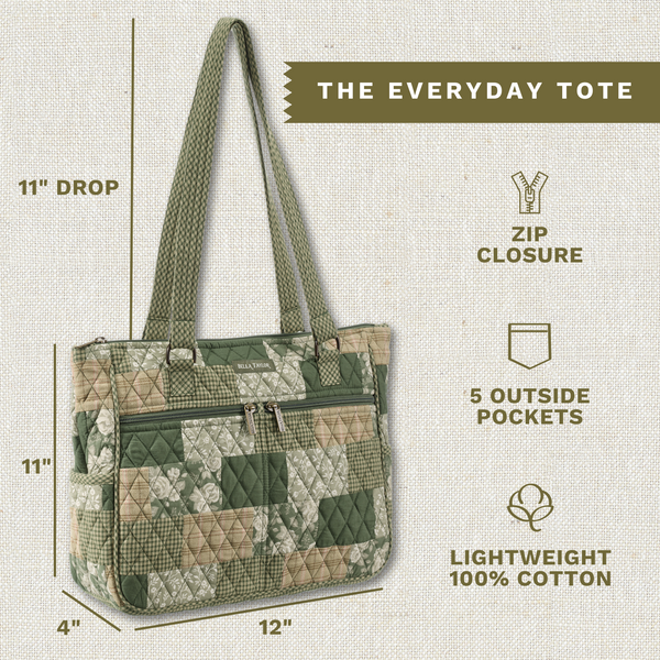 Heirloom Rose Patchwork Everyday Tote