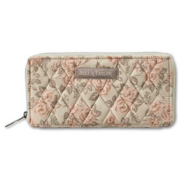 Cameo Rose RFID Slim Card Wallet