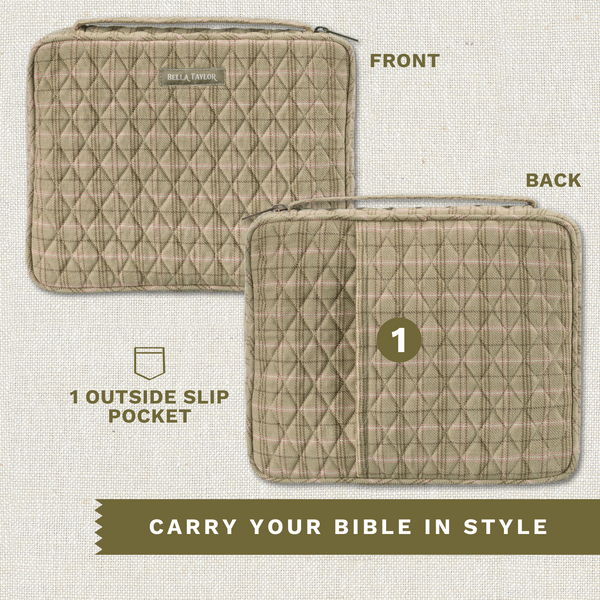 Willow Plaid Bible Cover