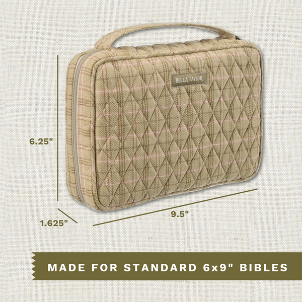 Willow Plaid Small Bible Cover