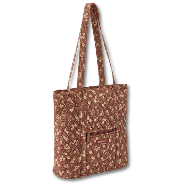 Burgundy Floral Large Tote