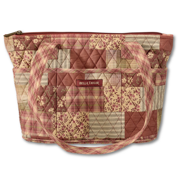 Burgundy Patch Small Tote