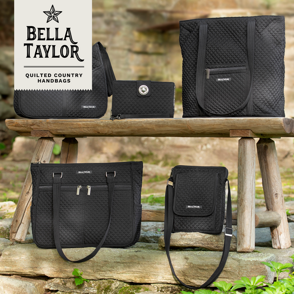 Solid Black Small Shoulder Tote