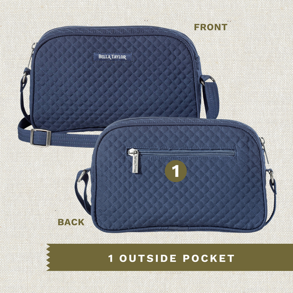 Solid Navy Simple Crossbody