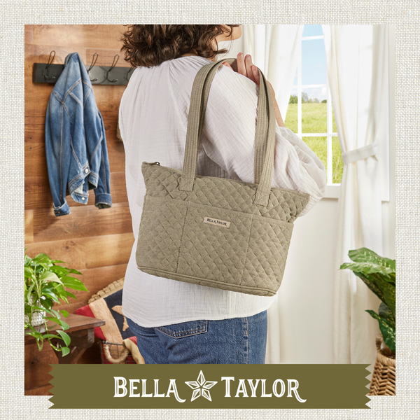 Khaki Chambray Small Tote